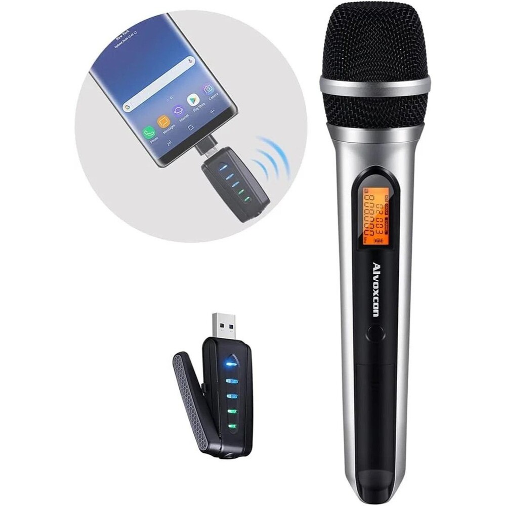 Alvoxcon UM-210 wireless Microphone with USB & USB-C adapter - Tested
